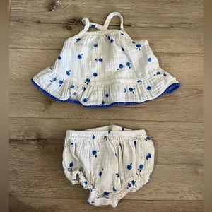 Blueberry two piece outfit